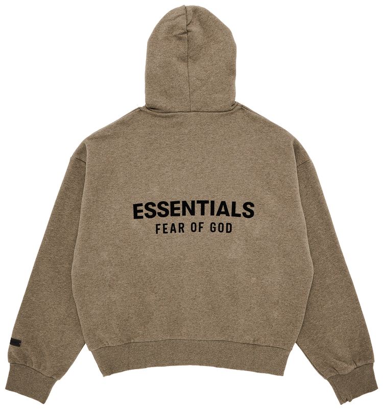 Fear of God Essentials Classic Fit Fleece Hoodie Homestead Heather